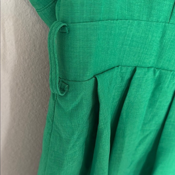 Flying Tomato Green Puff Sleeve Dress with Peter Pan Collar - Picture 4 of 6